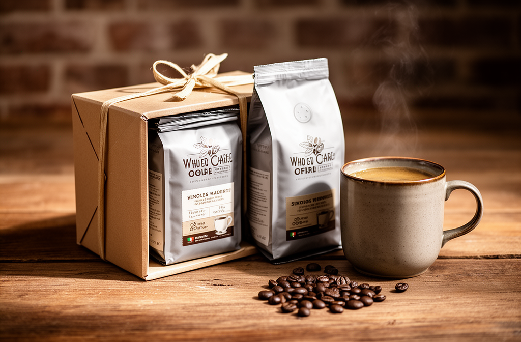 A fresh-roasted coffee gift set from Sally Sue's